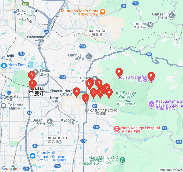 Route map for Ridgeline Vistas: The Mount Wakakusa Hike