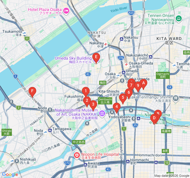 Route map for Fukushima: The Local Foodie's Backstreets