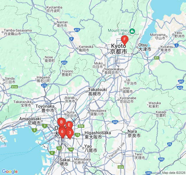 Route map for Tsuruhashi: Little Korea and the Market Labyrinth