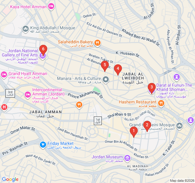 Route map for Literary Corners and Quiet Cafes