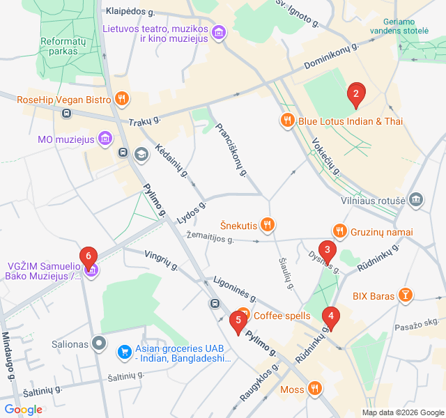 Route map for Jerusalem of the North: Jewish Heritage