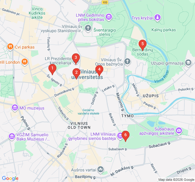 Route map for Secret Courtyards of the Old Town