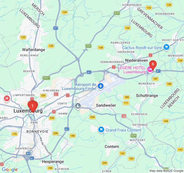 Route map for Epicurean Luxembourg: A Gourmet Trail
