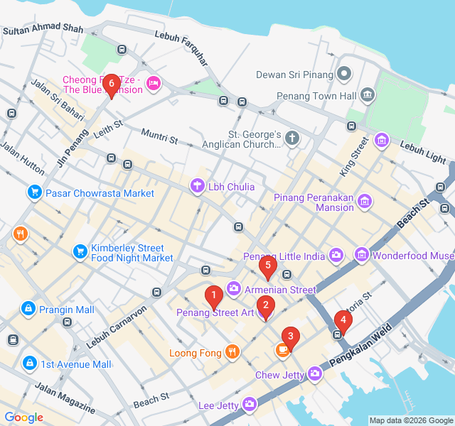 Route map for Murals and Metalwork: The Street Art Hunt