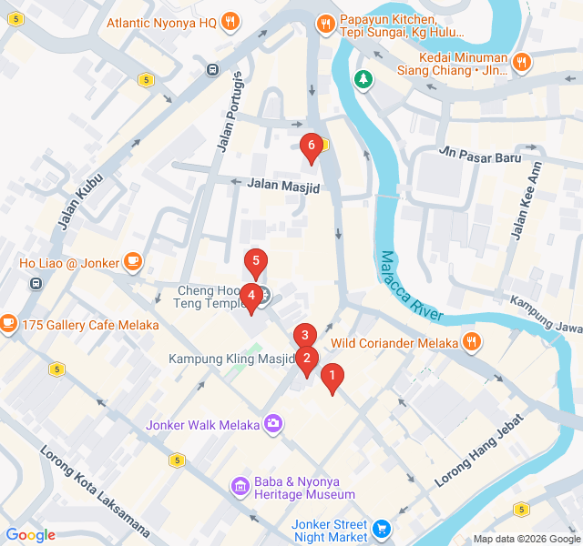 Route map for The Path of Peace: Exploring Harmony Street