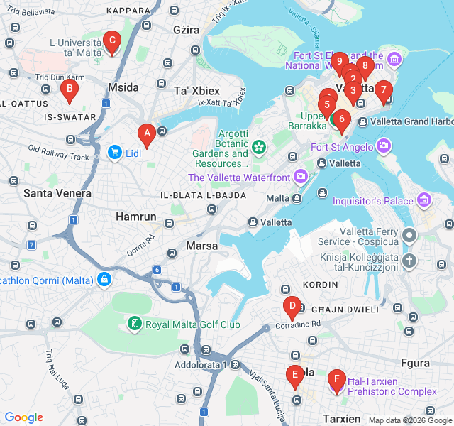 Route map for Saints and Statues: The Sacred Route