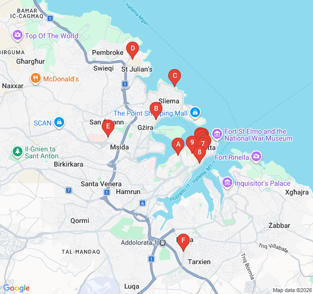 Route map for Strait Street: From Sin to Sophistication