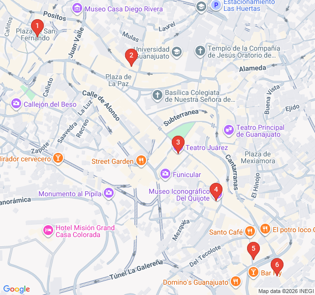 Route map for Cervantes’ Legacy: The Quixotic Art Trail