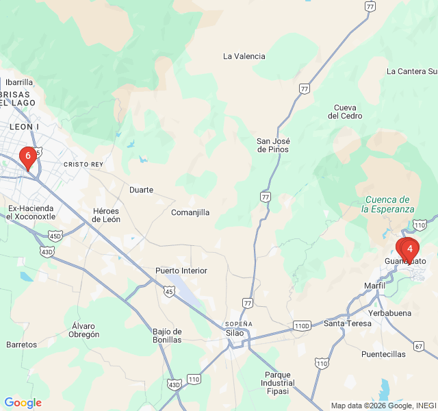 Route map for Flavors of the Bajío: A Culinary Walk