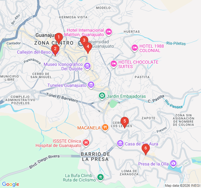 Route map for Whispers of the Callejones: Legends and Lore