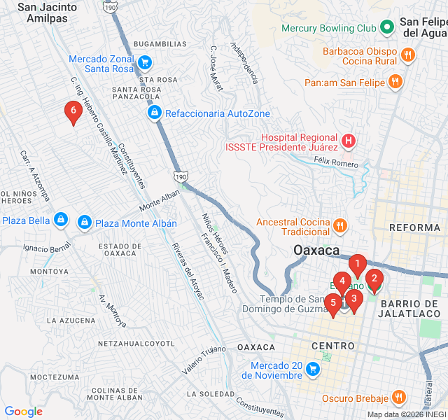 Route map for Botanical Beauty and Floral Streets