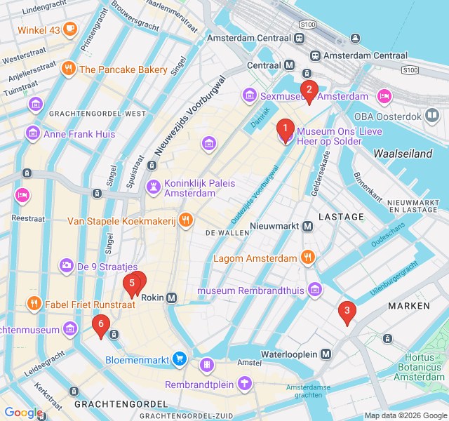 Route map for Secret Sanctuaries: Hidden Churches and Sacred Spaces