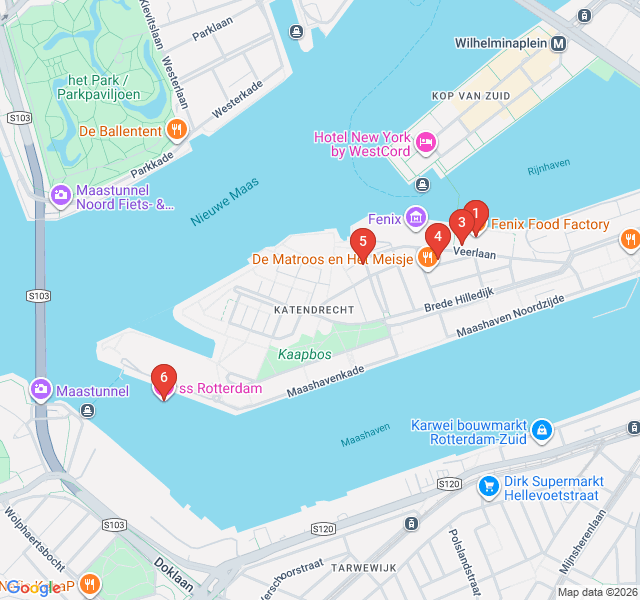 Route map for Katendrecht: From Sailors to Foodies