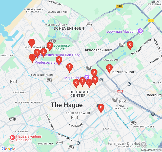 Route map for Art Nouveau Elegance in Statenkwartier