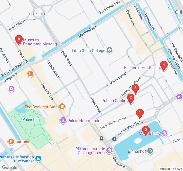 Route map for Masterpieces & Illusions Art Trail