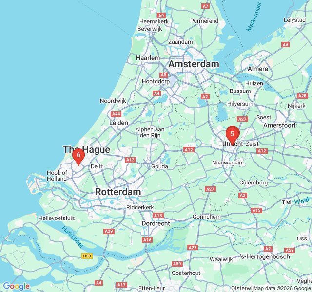 Route map for Hidden Hofjes and Secret Sanctuaries