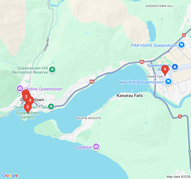 Route map for Family Fun and Sweet Treats Route