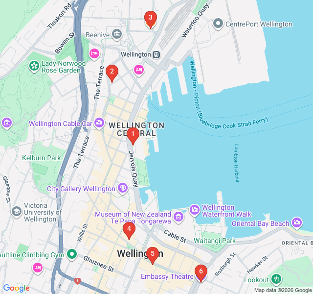 Route map for Dark Deeds & Haunted Theaters