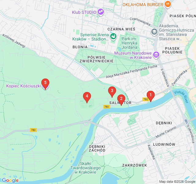 Route map for Bohemian Bliss: Salwator and Beyond