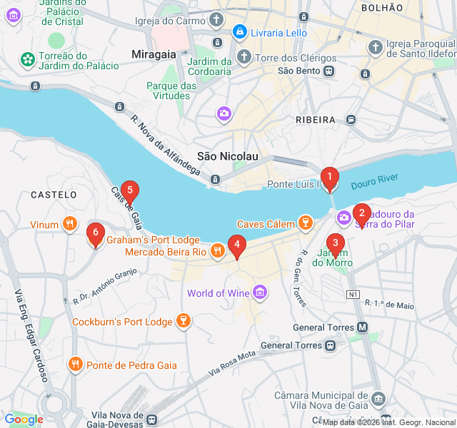 Route map for Gaia's Wine Cellar Secret Walk