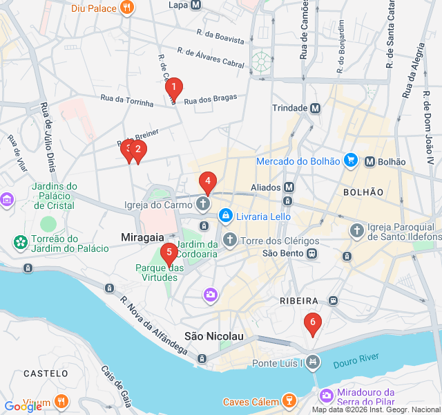 Route map for Modern Art & Cool Cedofeita