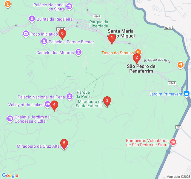 Route map for The Photographer’s Golden Hour Route