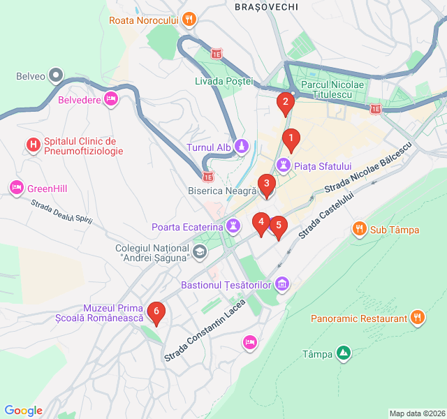 Route map for Multiconfessional Heritage Walk