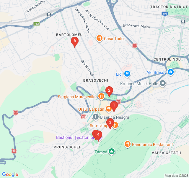Route map for The Royal Promenade and Green Escapes