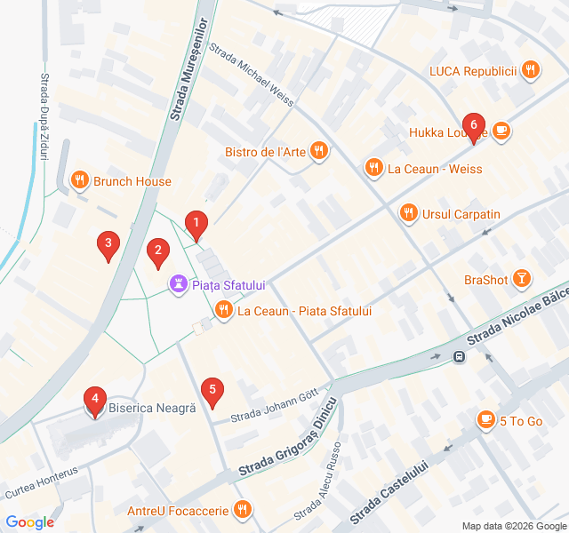 Route map for Saxon Merchant Heritage Trail