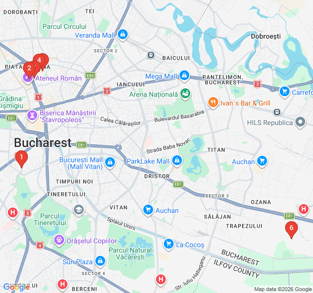 Route map for Urban Canvas: Street Art and Alternative Bucharest