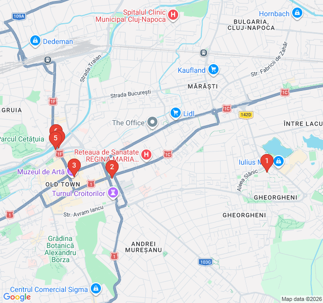 Route map for Baroque Splendor and Noble Palaces
