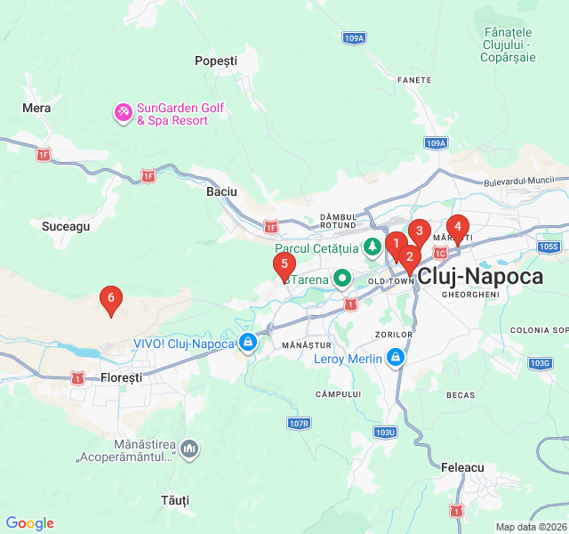 Route map for Brutalist Lines and Socialist Shadows