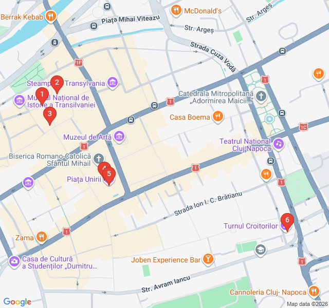 Route map for Gothic Giants and Medieval Secrets