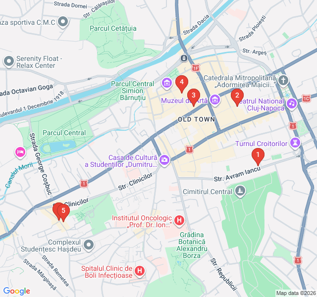 Route map for Steampunk Pubs and Midnight Jazz