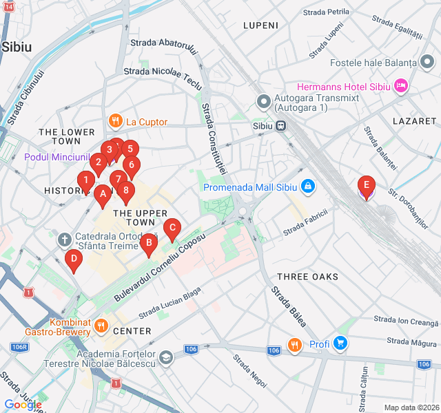 Route map for Myths and Legends of the Bridge of Lies