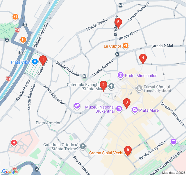 Route map for Transylvanian Flavors: A Culinary Journey