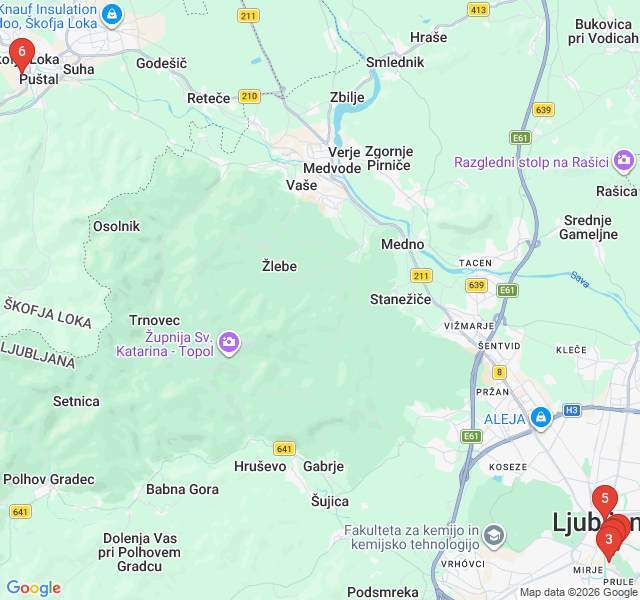 Route map for Skyline Views: The Castle Hill Loop