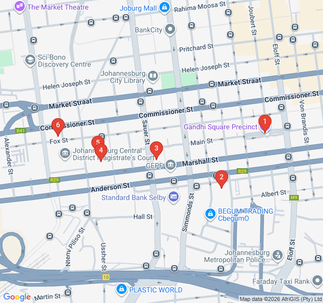 Route map for Mining District Gold Trail