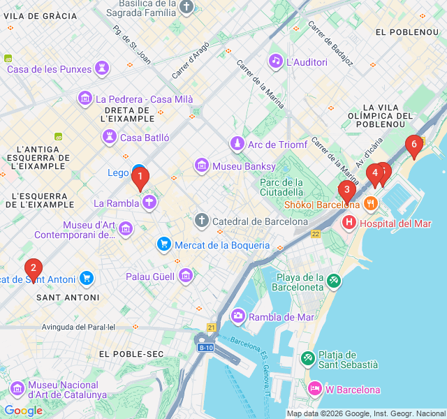 Route map for Olympic Shores: The Waterfront Transformation
