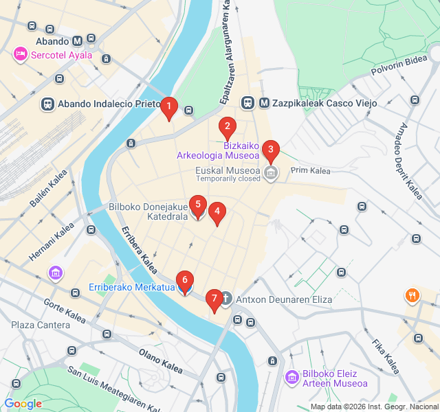 Route map for The Seven Streets: Heart of the Casco Viejo