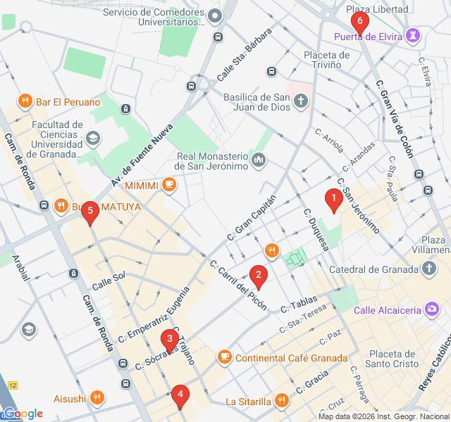Route map for Indie Beats & Student Vibes