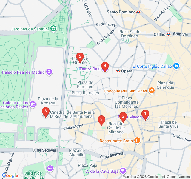 Route map for Habsburg Kings and Hidden Alleys