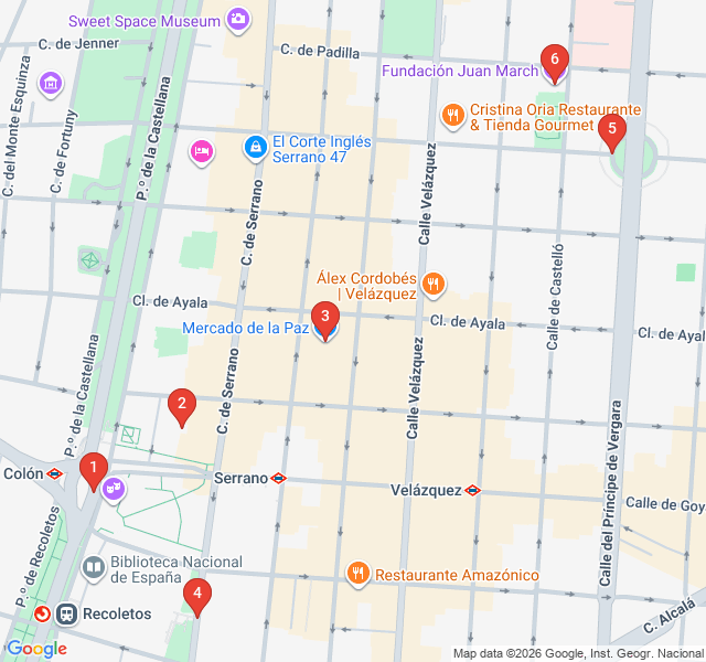 Route map for Salamanca’s Golden Mile and Grand Mansions