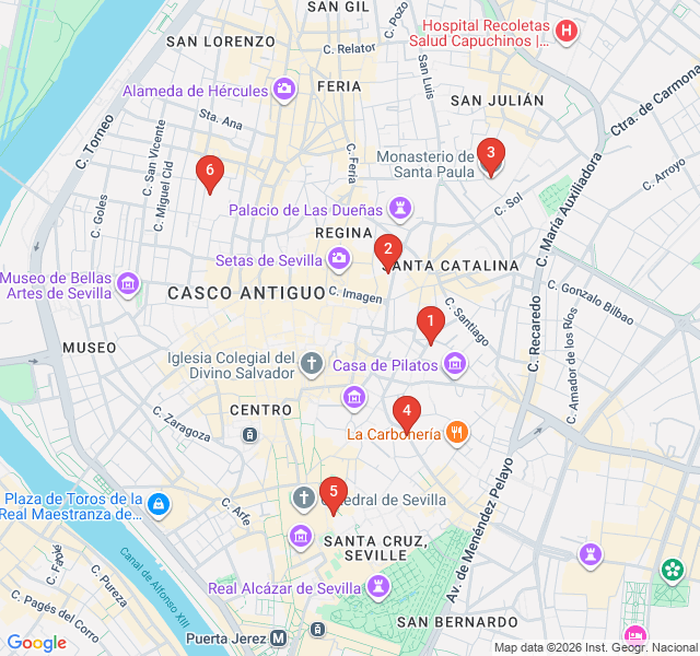 Route map for Convent Sweets & Hidden Cloisters