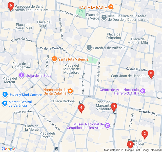 Route map for Baroque Splendor and Hidden Chapels
