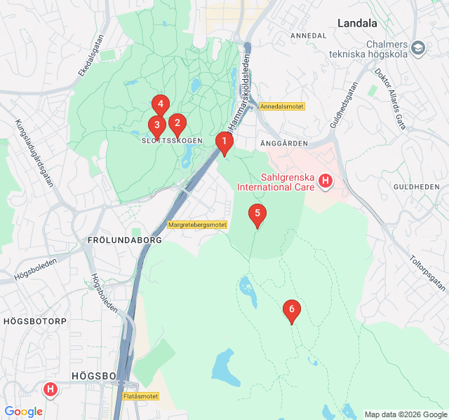 Route map for The Green Lung: Slottsskogen and Botanical Wonders