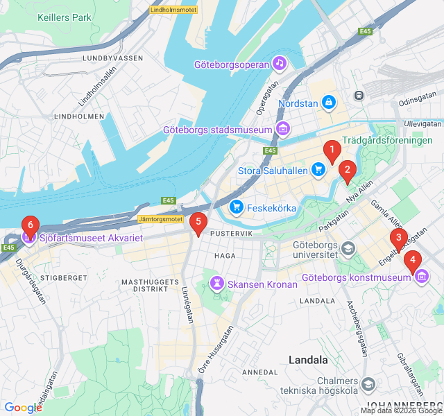 Route map for Sculptures and Public Art of the City Center