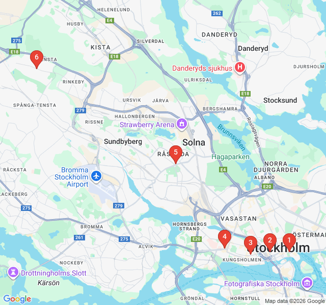 Route map for Subterranean Masterpieces: The Blue Line Art Walk