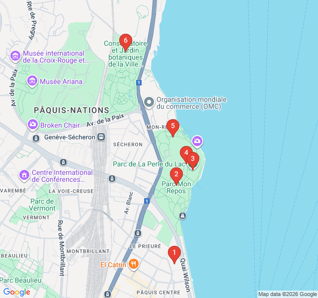 Route map for Green Sanctuaries: Botanical Wonders and Lakeside Parks