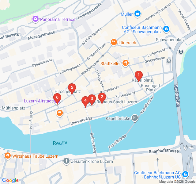 Route map for Painted Squares and Guild Secrets